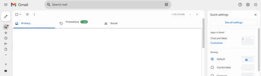 Gmail Primary Settings