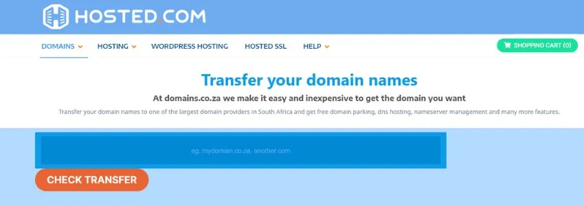 What is Need for a Domain Name Transfer to Hosted.com®