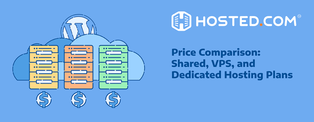 Header Text - Price Comparison: Shared, VPS, and Dedicated Hosting Plans - Hosted® Article - Website Hosting Cost