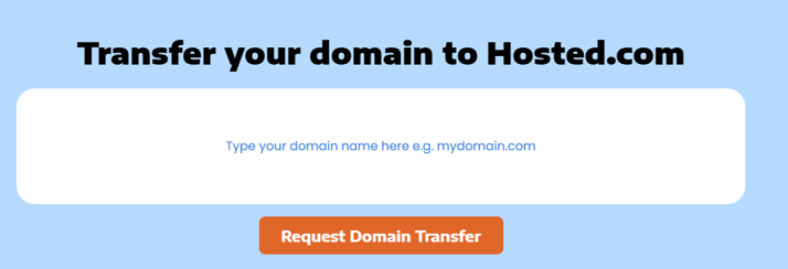 How to Host a Website with Hosted.com® - Transfer Your Domain