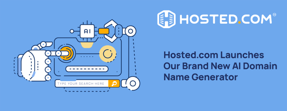 Header Text - Hosted.com Launches Our Brand New AI Domain Name Generator