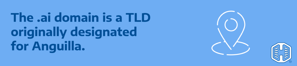 Strip Banner Text - The .ai domain is a TLD originally designated for Anguilla.