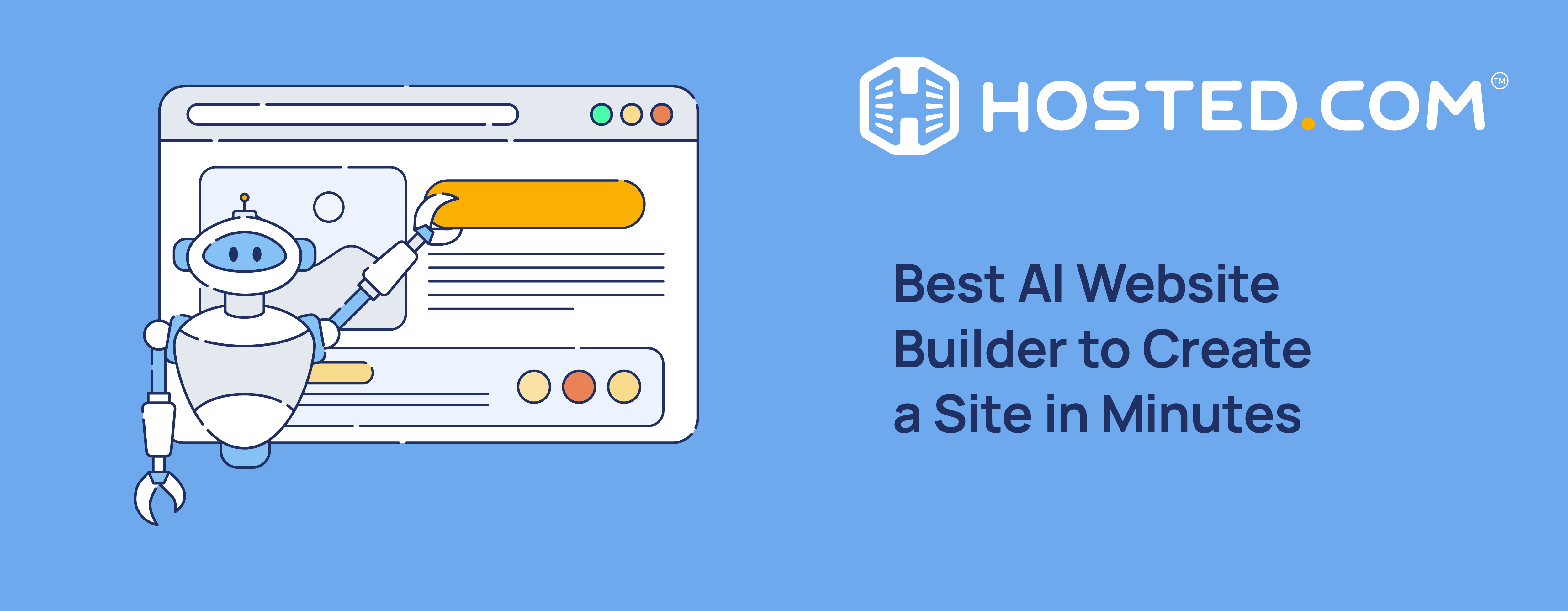 Header Text - Best AI Website Builder to Create a Site in Minutes