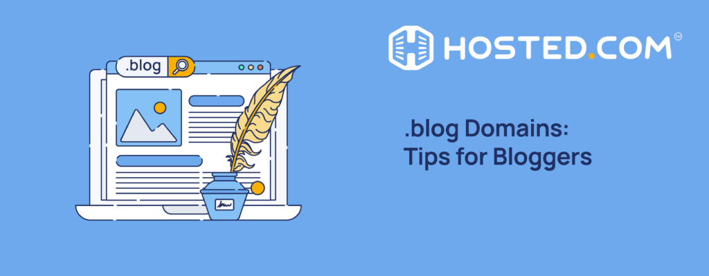 Header Text - .blog Domains: Tips for Bloggers