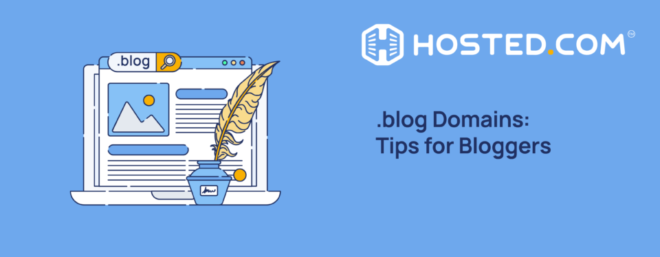 Header Text - .blog Domains: Tips for Bloggers