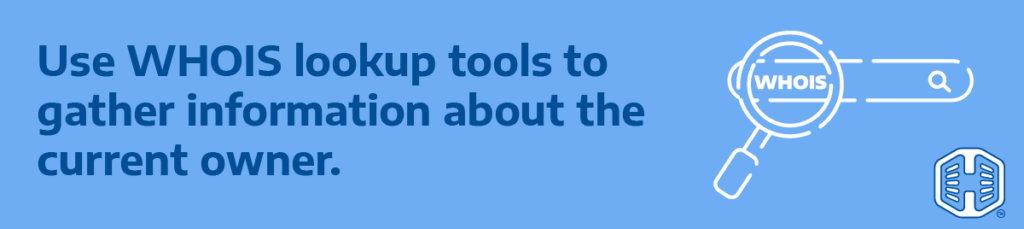 Strip Banner Text - Use WHOIS lookup tools to gather information about the current owner