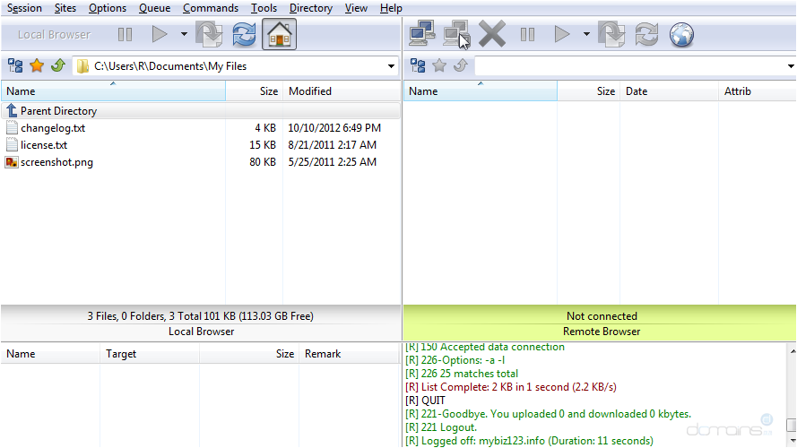 FlashFXP - Not Connected