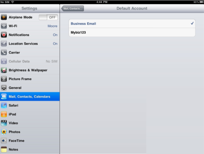 Configure iPad Email Settings - Set Up Email Signature