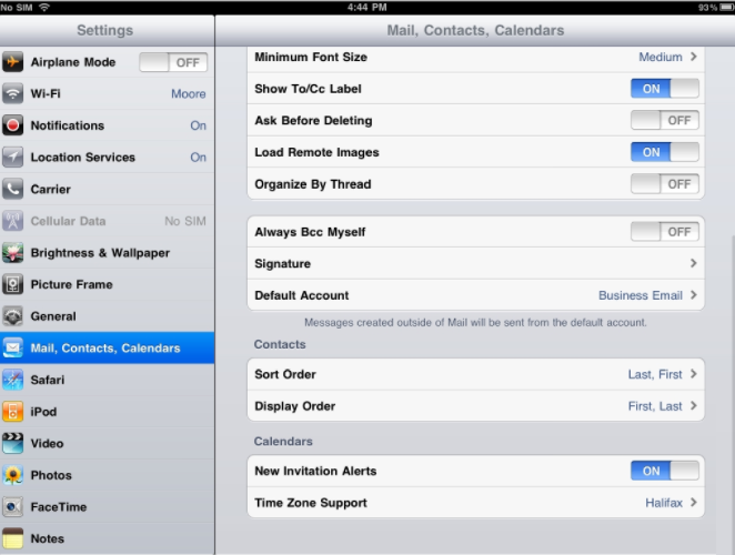 Configure iPad Email Settings - Complete Configuration