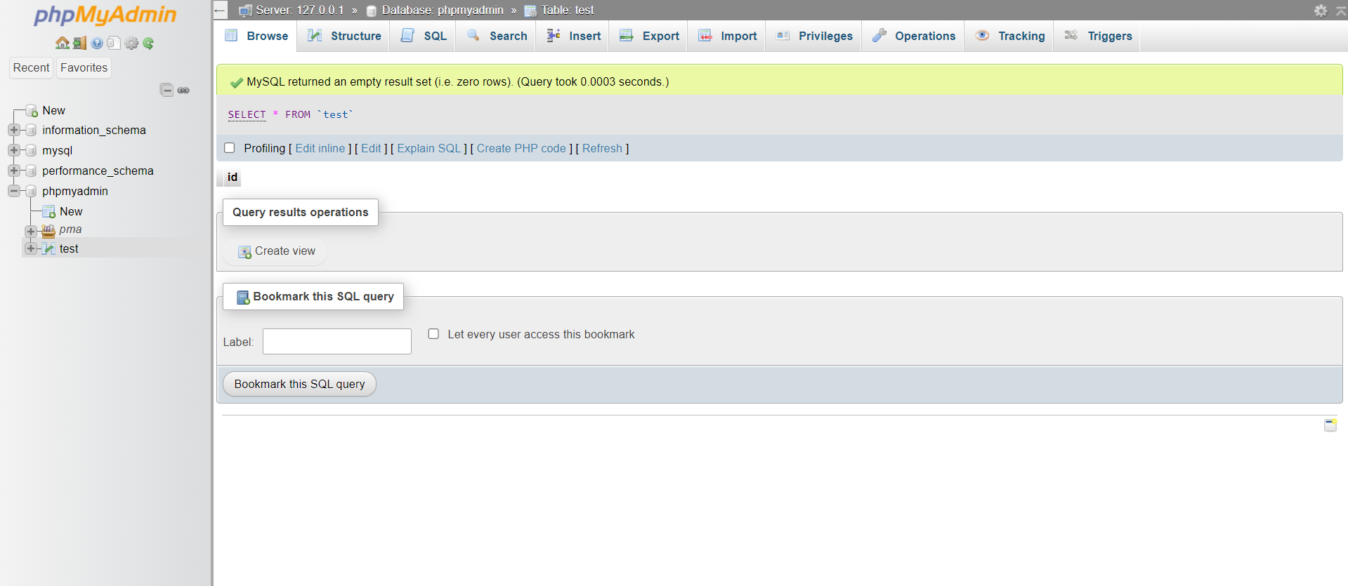 Copy a Database Table - Operations