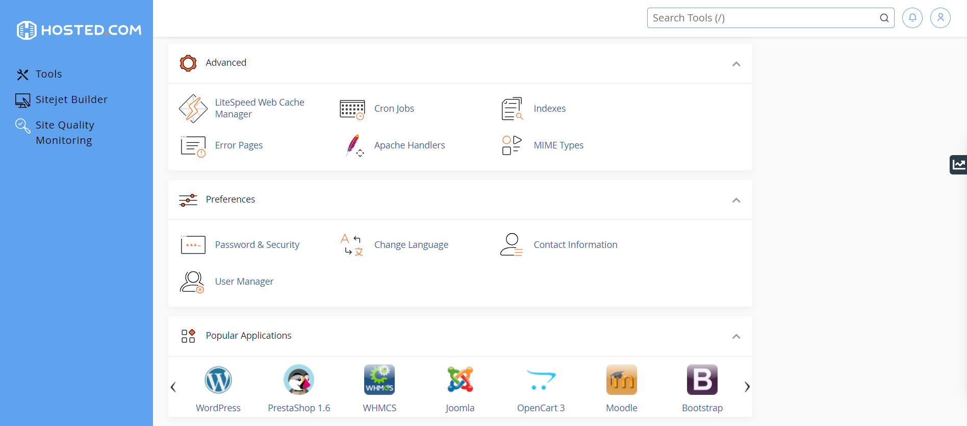 Use The cPanel Index Manager - cPanel Dashboard
