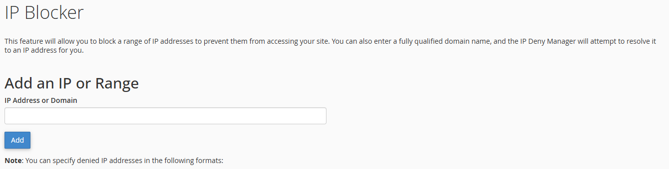 Hosted.com® Client Portal - Add IP Range