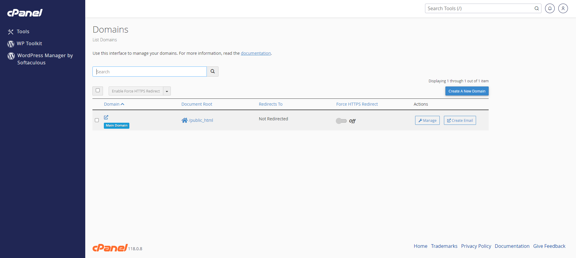 Create An Addon Domain in cPanel - Domains