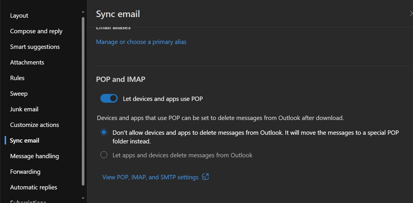 Outlook Download Duplicate Messages - Email Synch Settings