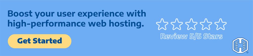 Strip Banner Text - Boost Your User Experience With High-Performance Web Hosting. [Get Started]