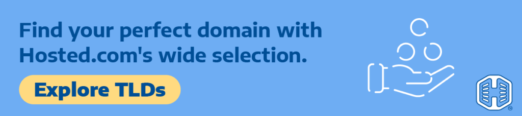 Strip Banner Text - Find Your Perfect Domain With Hosted®'s Wide Selection