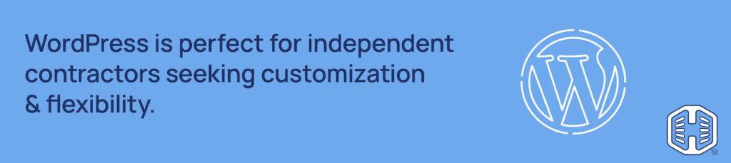 Strip Banner Text - WordPress is perfect for independent contractors seeking customization & flexibility.