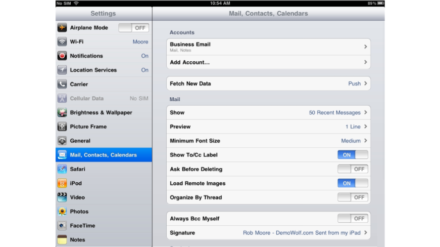 Setup Gmail Account On iPad - iPad Mail