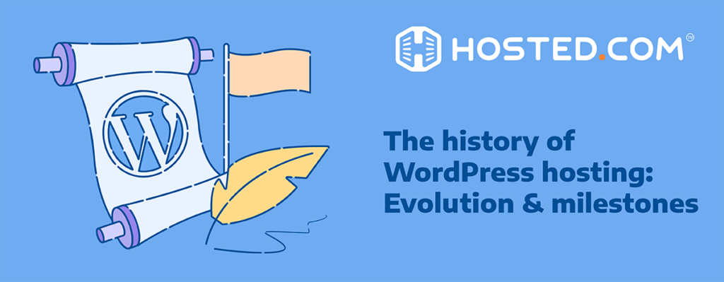 Header Text - History of WordPress Hosting - Evolution and Milestones