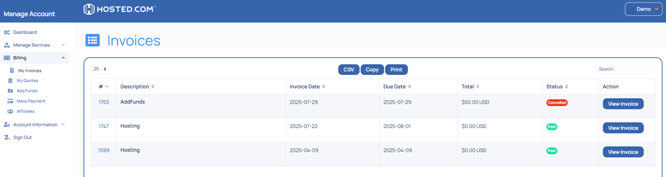 How To View And Manage Invoices