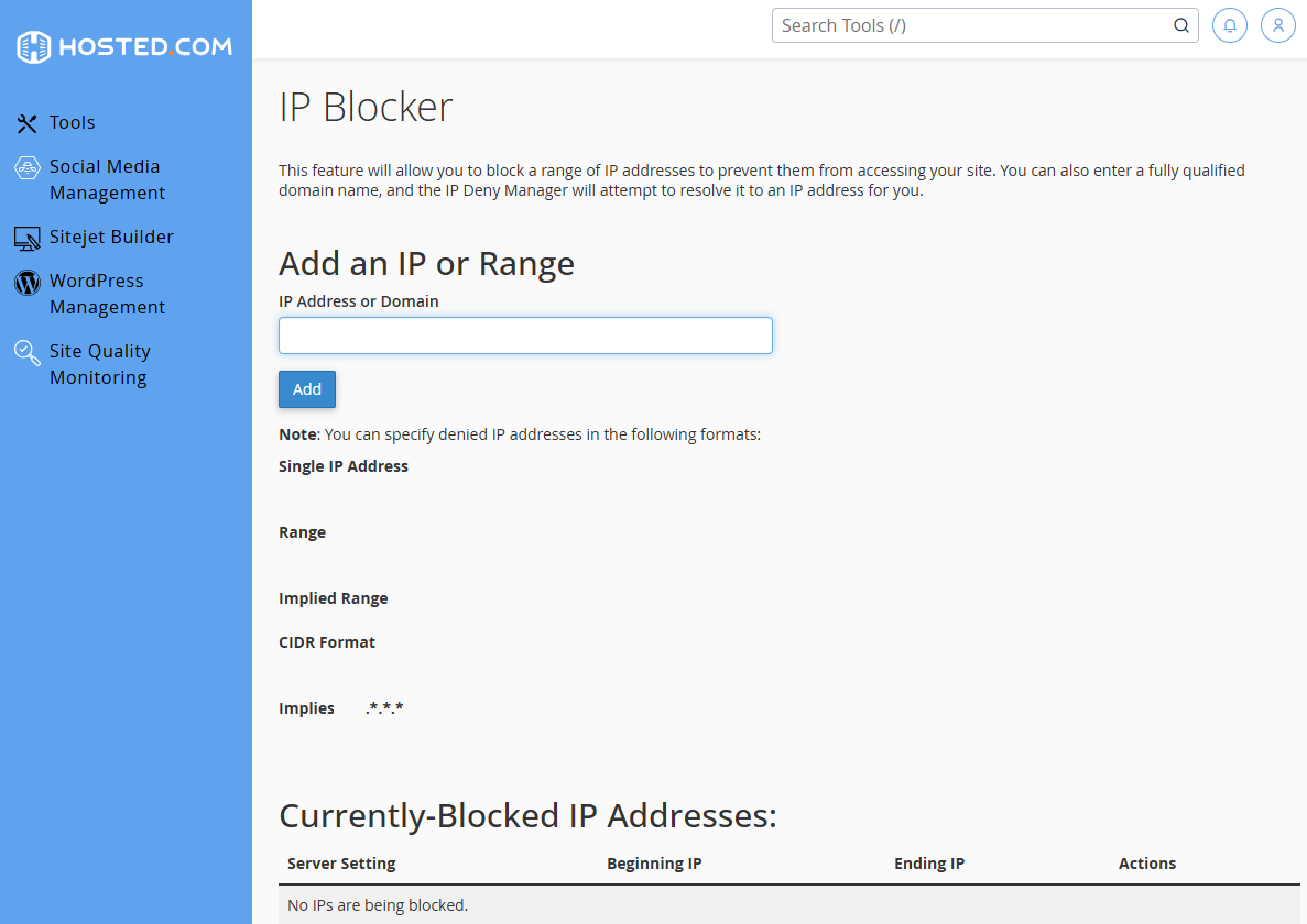 How To Block IP Addresses In cPanel