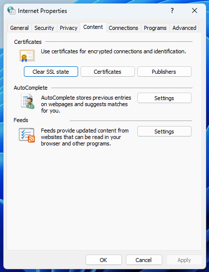 How To Clear The SSL State In A Browser