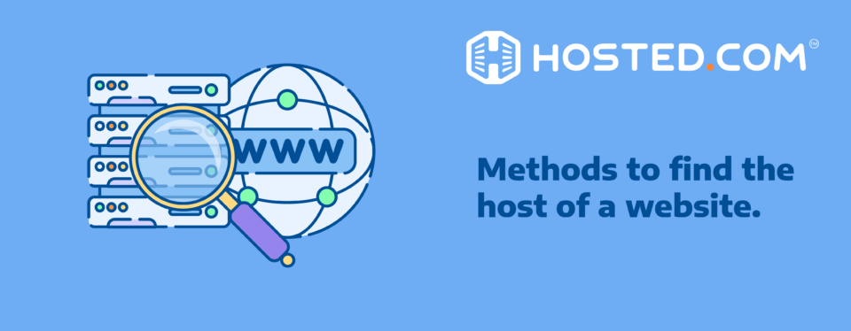 Header Text - Methods to find the host of a website.