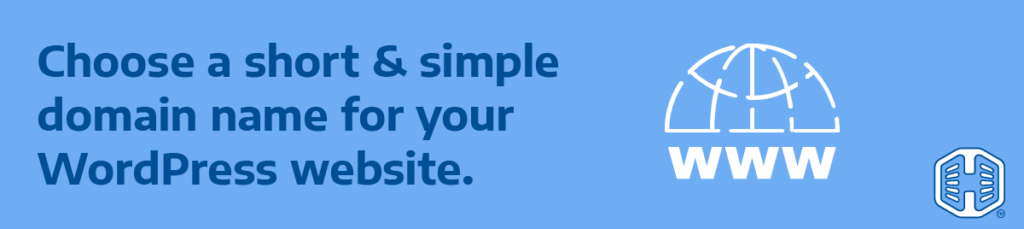 Strip Banner Text -  Choose A Short & Simple Domain Name For Your WordPress Website