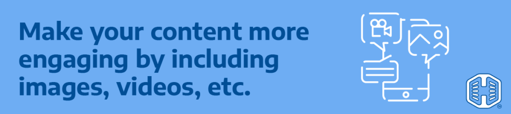 Strip Banner Text - Make Your Content More Engaging By Including Images, Videos, etc.