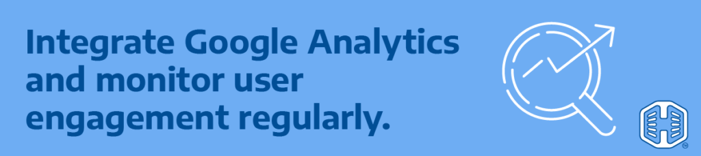 Strip Banner Text - Integrate google Analytics And Monitor User Engagement Regularly