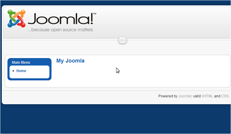 Install Joomla From Softaculous - Joomla Installed