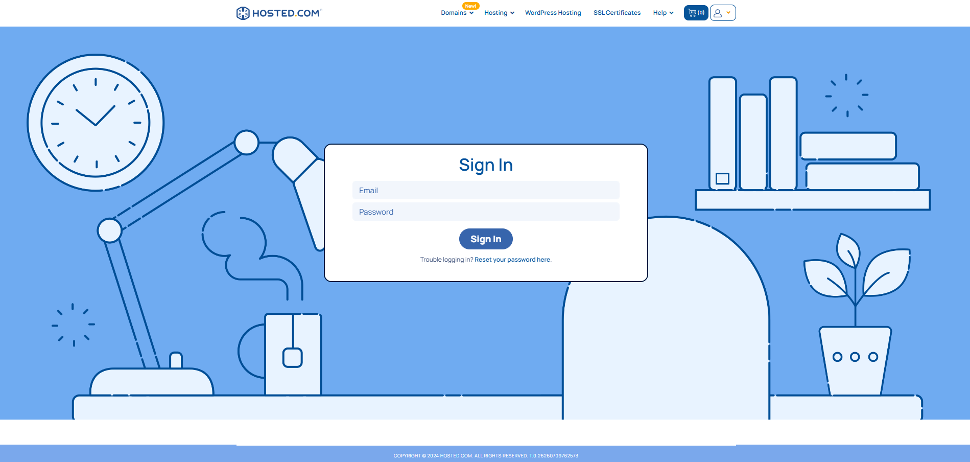 Manage Email Accounts - Log Into Dashboard