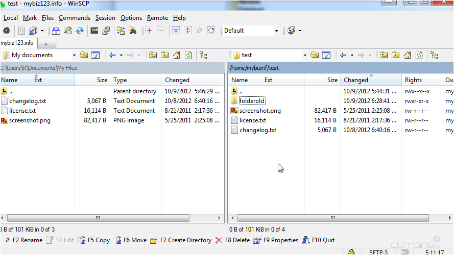 How To Manage Files Using WinSCP - Select The Folder to Delete