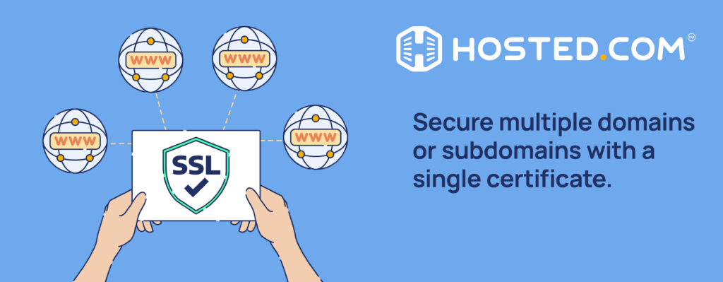 Secure Multiple Domains or Subdomains with a Single Certificate