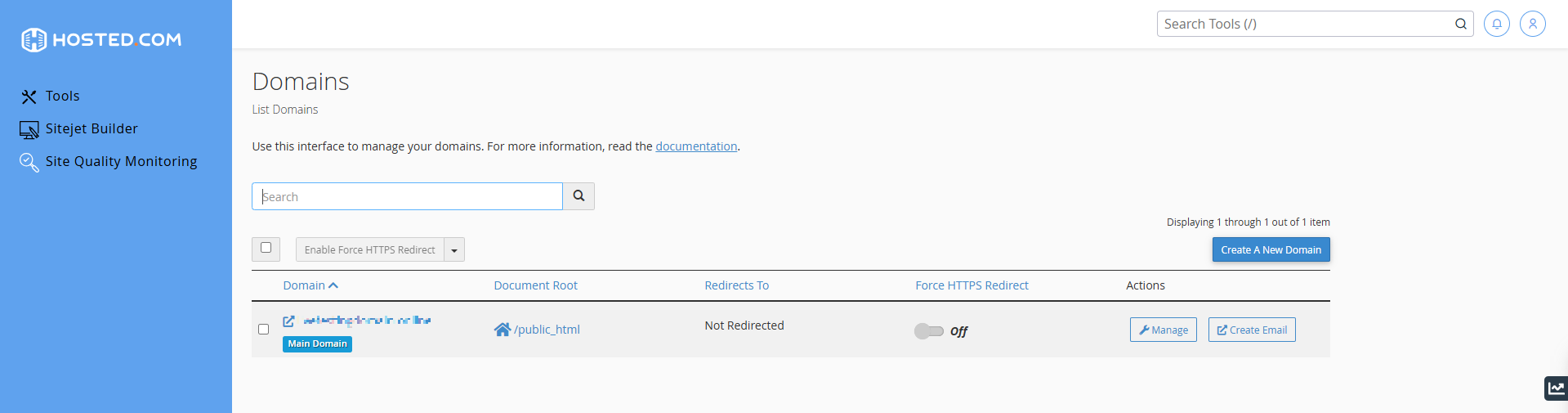 Park A Domain In cPanel - cPanel Domains Section