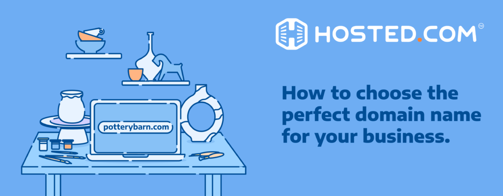 Header Text - How to choose the perfect domain name for your business. Blog - Choosing The Perfect Company Domain