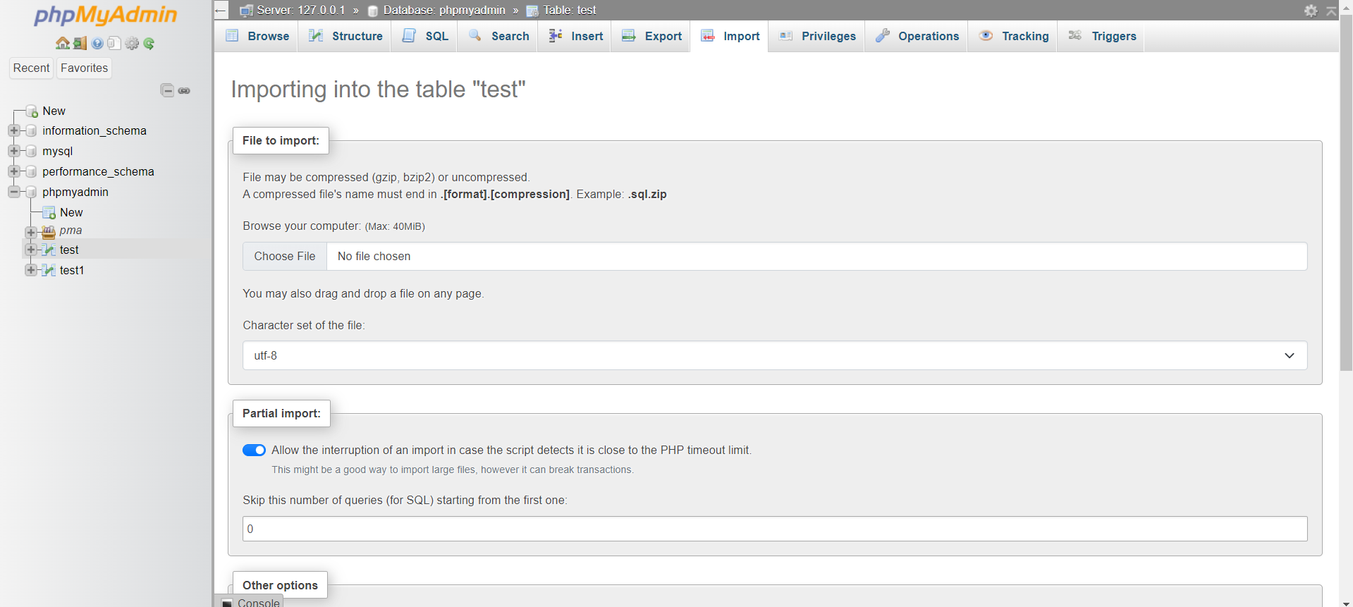 How to Import A Database Table With phpMyAdmin - Importing into the Table