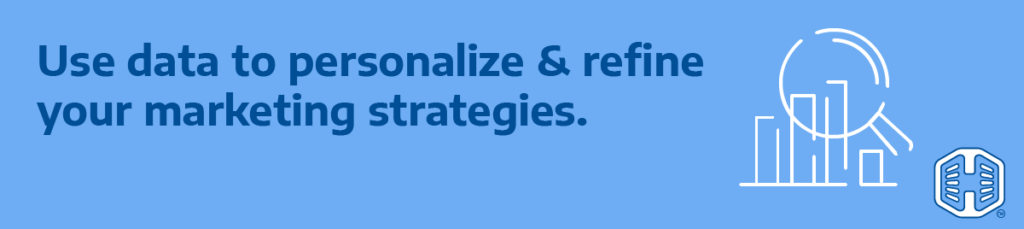 Strip Banner Text - Use Data To Personalize & Refine Your Marketing Strategies