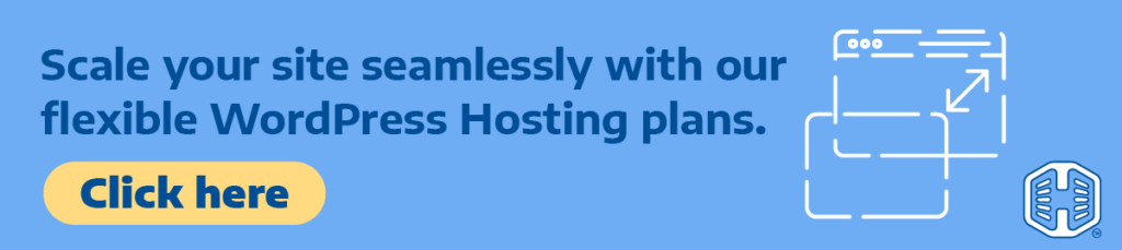 Strip Banner Text - Scale Your Site Seamlessly With Our Flexible WordPress Hosting Plans