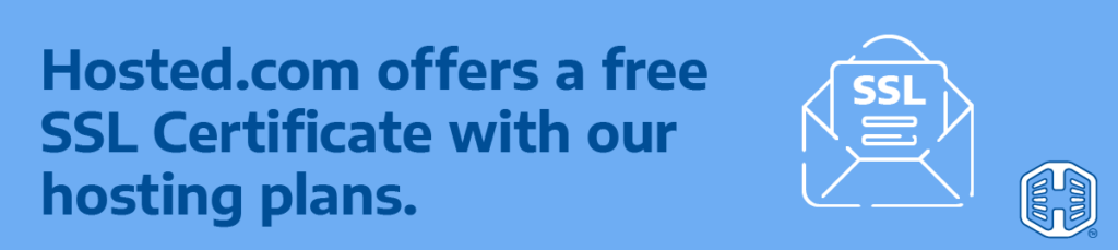 Strip Banner Text - Hosted.com® Offers A Free SSL Certificate With Our Hosting Plans