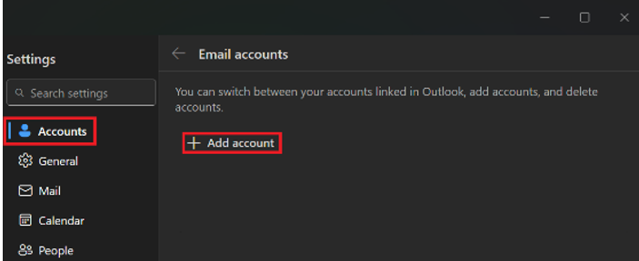 Setup An Email Account in Microsoft Outlook 2023 or MS 365 - Add An Account