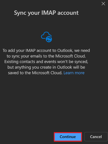 Setup An Email Account in Microsoft Outlook 2023 or MS 365 - Sync Your IMAP Account