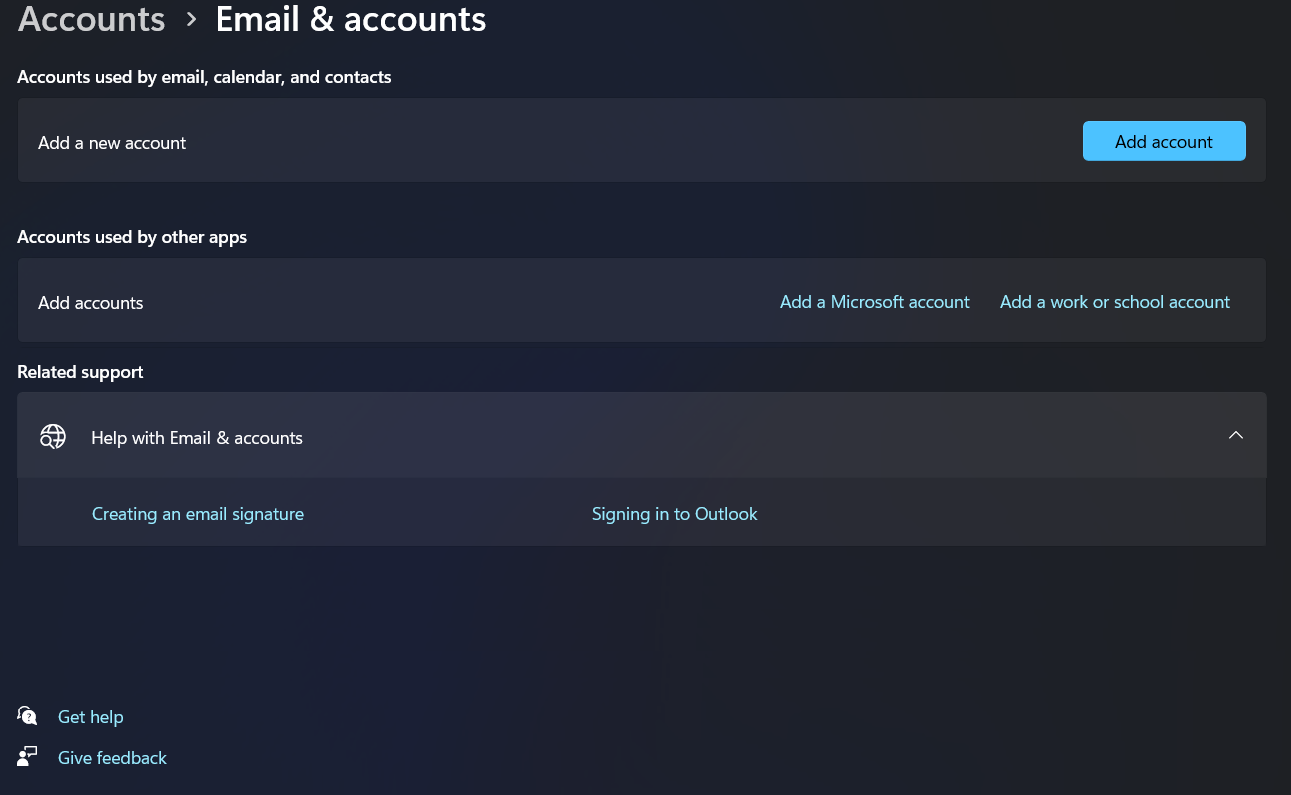 Setup An Email Account In Outlook Express - Access Accounts Menu