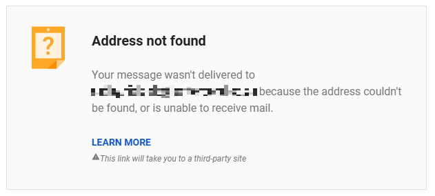 SMTP Delivery Error Code - Delivery Error Message