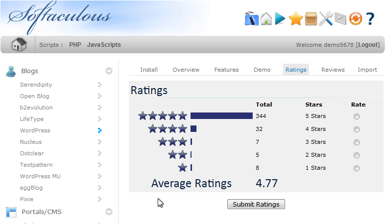 Choose The Right Softaculous Script - Script Ratings