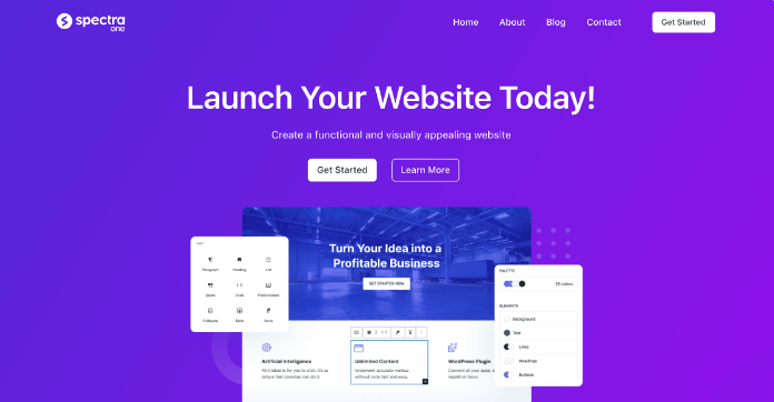 Spectra One - Free WordPress Theme 3 - great all-rounder