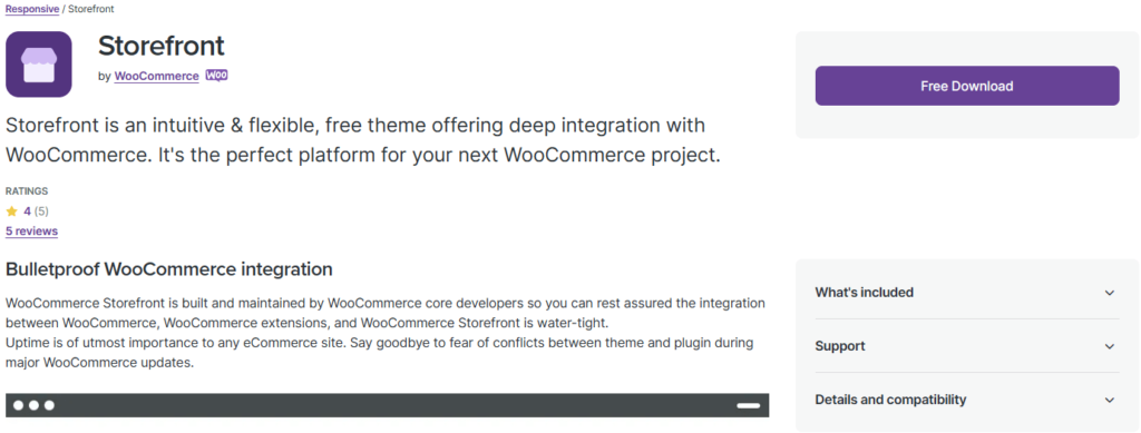 Storefront - Free WordPress Theme 7 -  from the team behind WooCommerce