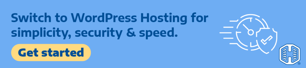Strip Banner Text - Switch To WordPress Hosting For Simplicity, Security & Speed