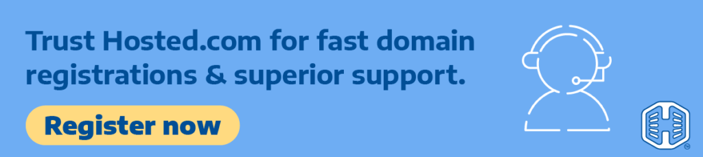 Strip Banner Text - Trust Hosted.Com For Fast Domain Registrations & Superior Support