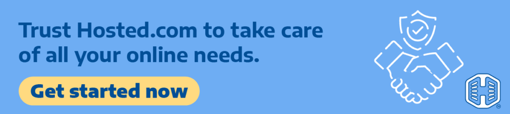 Strip Banner Text - Trust Hosted® To Take Care Of All Your Online Needs